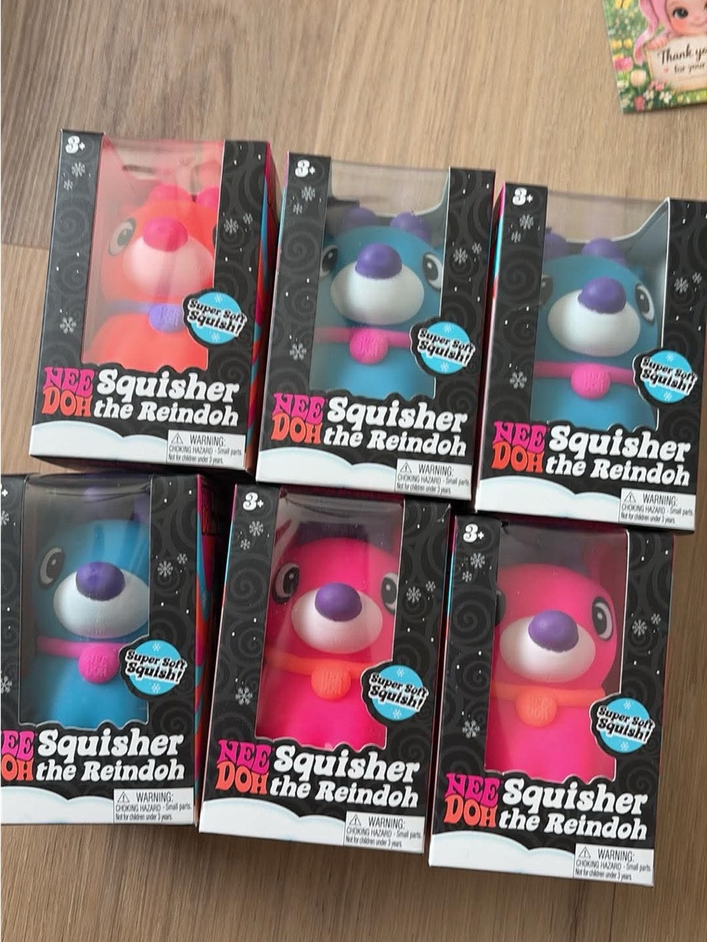 Squisher the Reindoh Kids Toy - Pink and Blue Options